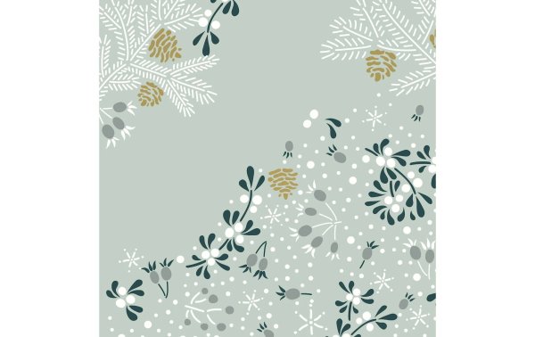 Paper + Design Weihnachtsservietten Frosty Floral 33 cm x 33 cm, 20 Stück