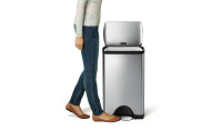 Simplehuman Treteimer CW1814 38 Liter, Silber