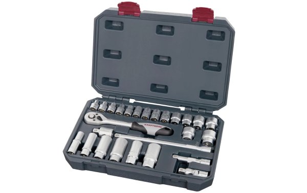 Kraftwerk Steckschlüssel-Set Basic-Line, 3/8", 26-teilig