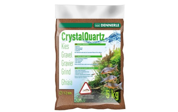 Dennerle Bodengrund Kristall-Quarzkies Rehbraun, 5 kg