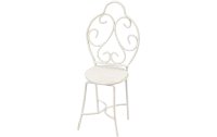 HobbyFun Mini-Möbel Stuhl 4.5 x 10 cm, Weiss