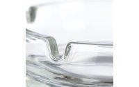 relaxdays Aschenbecher aus Glas 4er Set, Transparent