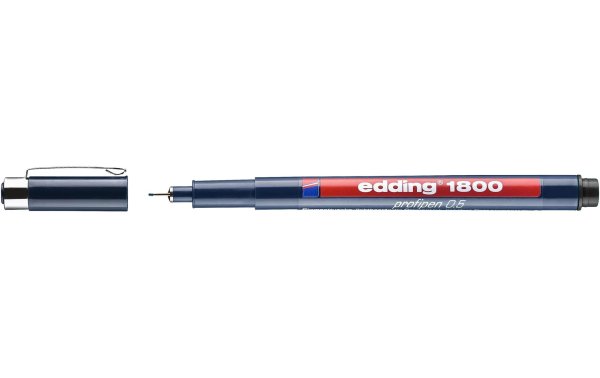 edding 1800 0.5 mm, Schwarz