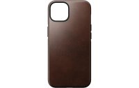Nomad Back Cover Modern Leather Horween iPhone 14 Braun