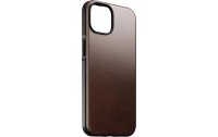 Nomad Back Cover Modern Leather Horween iPhone 14 Braun