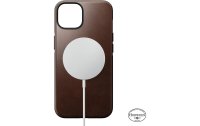 Nomad Back Cover Modern Leather Horween iPhone 14 Braun