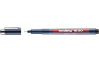 edding 1800 0.25 mm, Schwarz