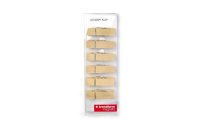 Trendform Haftmagnet Holzklammer 6er Set, Braun