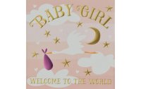 Cart Glückwunschkarte Baby Girl