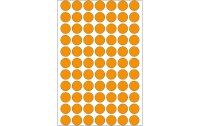 HERMA Vielzweck-Etiketten 2234 Ø 13 mm, 32 Blatt, Orange
