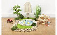 HobbyFun Mini-Haus Holztür Natur