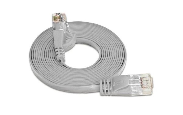 SLIM Slimpatchkabel Cat 6, UTP, 1 m, Grau