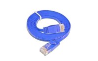 SLIM Slimpatchkabel Cat 6, UTP, 1 m, Blau