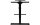 Contini Tischgestell ohne Platte ET225E, Höhe: 645-1300 mm, Schwarz