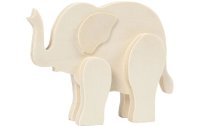 Creativ Company Holzartikel Tierfigur Elefant 12 x 16 cm
