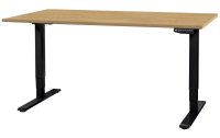 Contini Tischgestell mit Platte 1.6 x 0.8 m, Eiche / Schwarz
