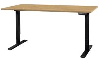 Contini Tischgestell mit Platte 1.8 x 0.8 m, Eiche / Schwarz