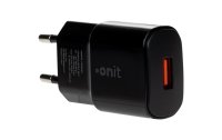 onit USB-A-Wandladegerät QC3.0 18 W Schwarz