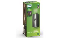 Philips Wandleuchte Schatten, 9 W, 1000 lm, 2700 K, Anthrazit