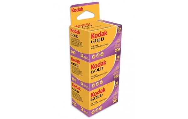Kodak Analogfilm Gold 135/36 3er-Pack