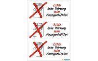 Herma Stickers Hinweis-Etiketten Keine Werbung, 39 x 118...