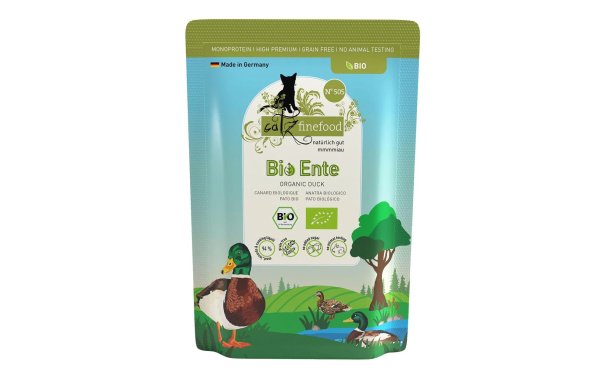 catz finefood Nassfutter Bio No.505 Ente, 85 g