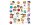 URSUS Motivsticker Glitter Fun Dinos 4 Blatt, 138 Sticker