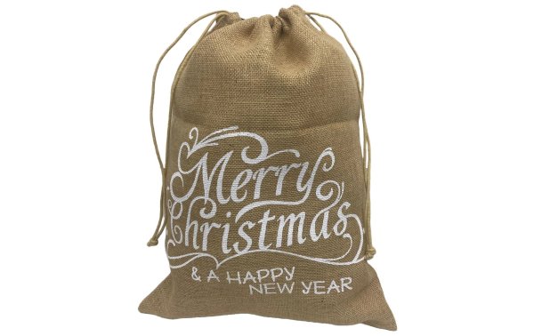 Dameco Jutesack Merry Christmas Schriftzug, 38 x 55 cm