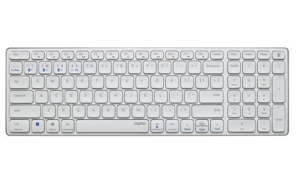 Rapoo Funk-Tastatur E9700M Ultraslim Weiss