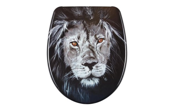 Diaqua Toilettensitz Nice Lion Absenkautomatik, Schwarz