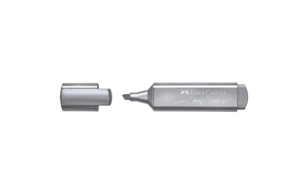 Faber-Castell Textmarker 1546 Shiny Silver, Metallic