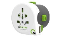 Q2Power World-Reiseadapter mit USB