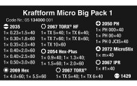 Wera Schraubenzieher-Set Kraftform Micro Big Pack 1, 25-teilig