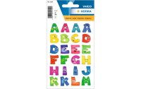 Herma Stickers Zahlensticker Lustige Buchstaben A – Z, 20 x 50, 2 Blatt