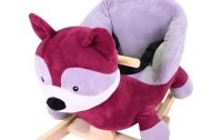 Knorrtoys Schaukeltier Waschbär Violett/Weinrot