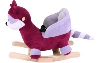 Knorrtoys Schaukeltier Waschbär Violett/Weinrot