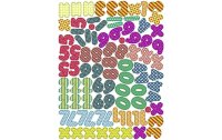 URSUS Haftmagnet Zahlen und Symbole Mehrfarbig, 100 Stück
