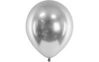 Partydeco Luftballon Glossy Silber, Ø 30 cm, 10 Stück