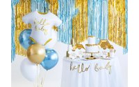 Partydeco Partyaccessoire Vorhang 90 x 250 cm, Hellblau