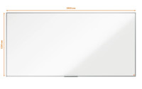 Nobo Magnethaftendes Whiteboard Essence 120 cm x 240 cm, Weiss