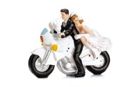 Partydeco Kuchen-Topper Figur Brautpaar Motorrad...