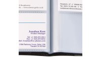 Sigel Visitenkartenbuch 12.2 x 24.8 x 1.2 cm, Schwarz