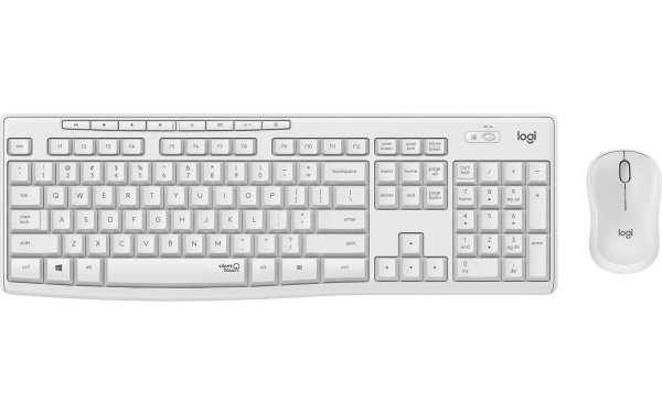 Logitech Tastatur-Maus-Set MK295 White CH-Layout