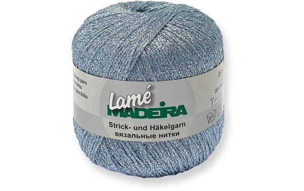 Madeira Häkel- und Strickgarn Lamé 25 g, 175 m, Hellblau