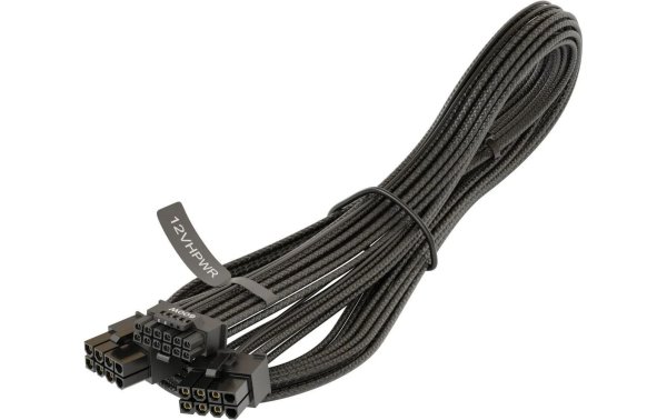 Seasonic 12VHPWR Adapterkabel 75 cm, Schwarz