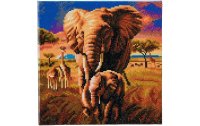 CRAFT Buddy Bastelset Crystal Art Kit Savannah Elephant...