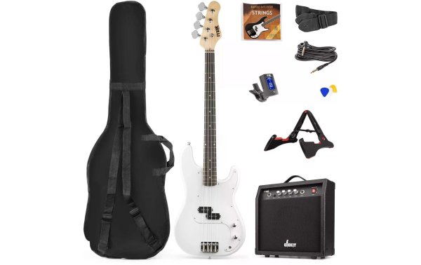 MAX E-Bass GigKit Weiss