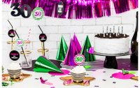Partydeco Partyhüte holografisch Mehrfarbig, 16 x 10 cm, 20 Stück