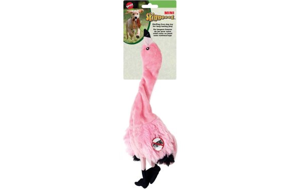 Skinneeeze Hunde-Spielzeug Plüsch Flamingo, S