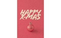 Natur Verlag Weihnachtskarte Happy X-Mas 12.2 x 17.5 cm
